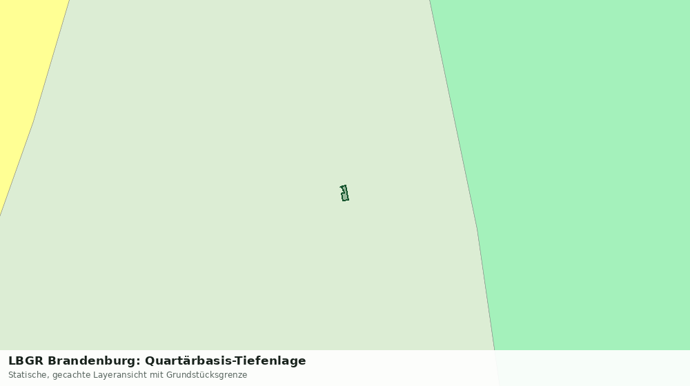 Statische Kartenansicht: LBGR Brandenburg: Quartärbasis-Tiefenlage