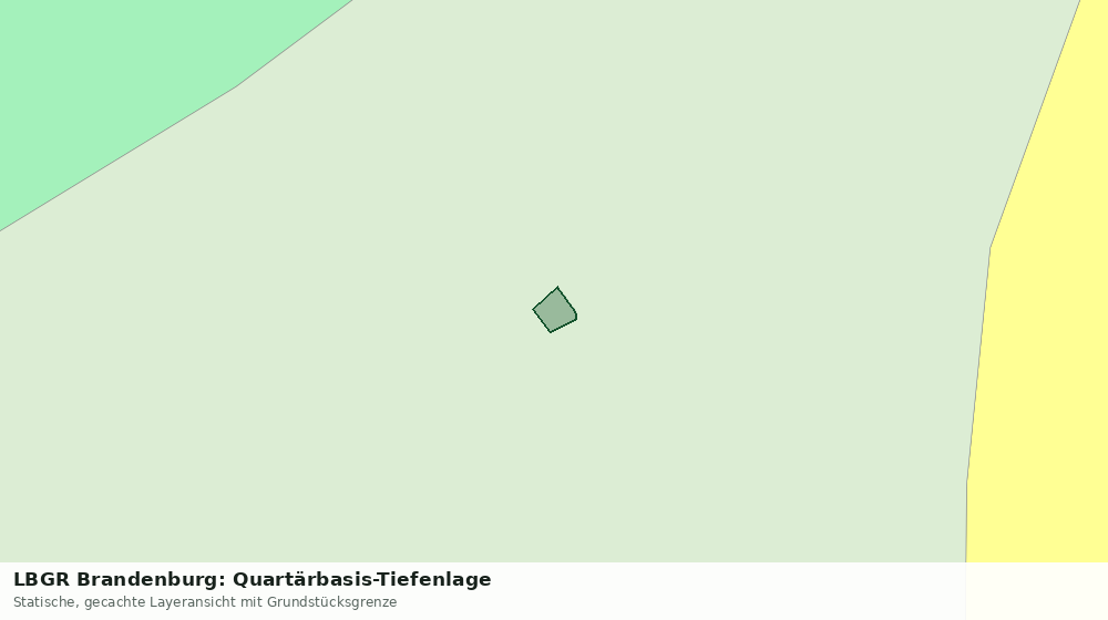 Statische Kartenansicht: LBGR Brandenburg: Quartärbasis-Tiefenlage