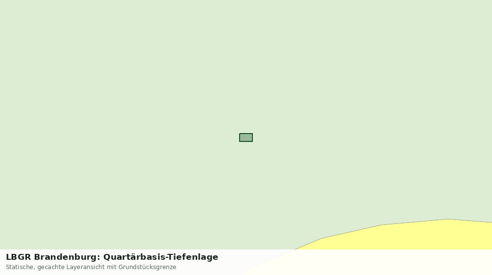 Statische Kartenansicht: LBGR Brandenburg: Quartärbasis-Tiefenlage