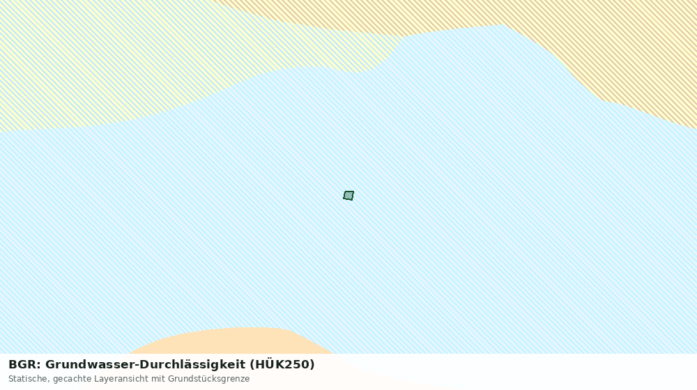 Statische Kartenansicht: BGR: Grundwasser-Durchlässigkeit (HÜK250)
