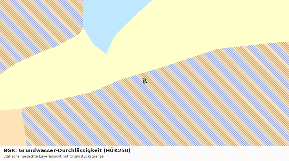Statische Kartenansicht: BGR: Grundwasser-Durchlässigkeit (HÜK250)