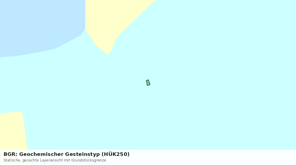 Statische Kartenansicht: BGR: Geochemischer Gesteinstyp (HÜK250)