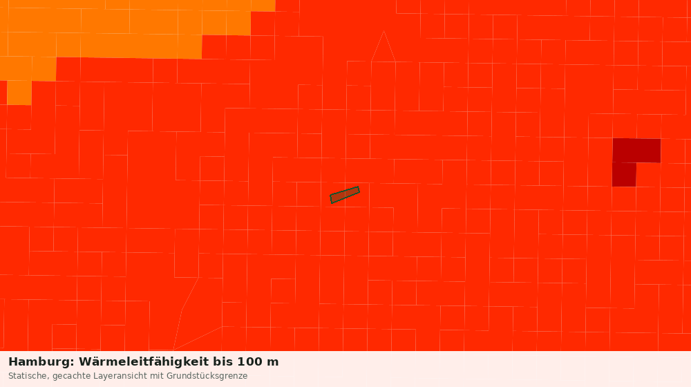 Statische Kartenansicht: Hamburg: Wärmeleitfähigkeit bis 100 m