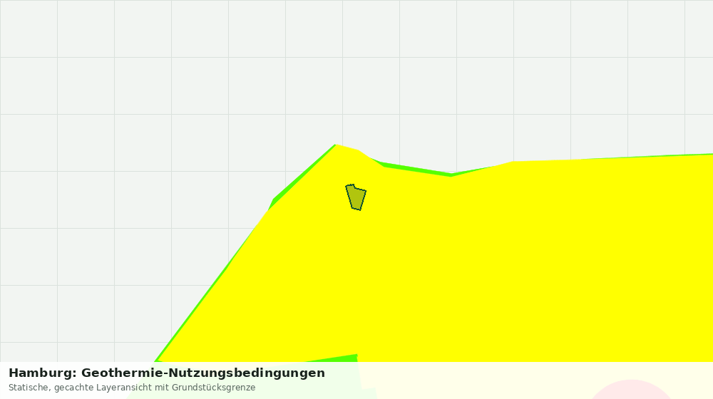 Statische Kartenansicht: Hamburg: Geothermie-Nutzungsbedingungen