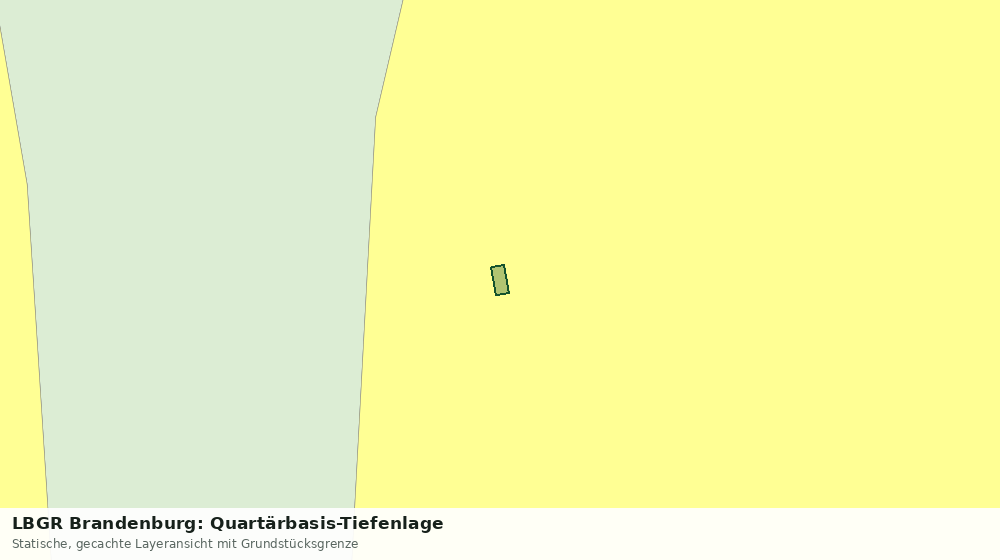 Statische Kartenansicht: LBGR Brandenburg: Quartärbasis-Tiefenlage