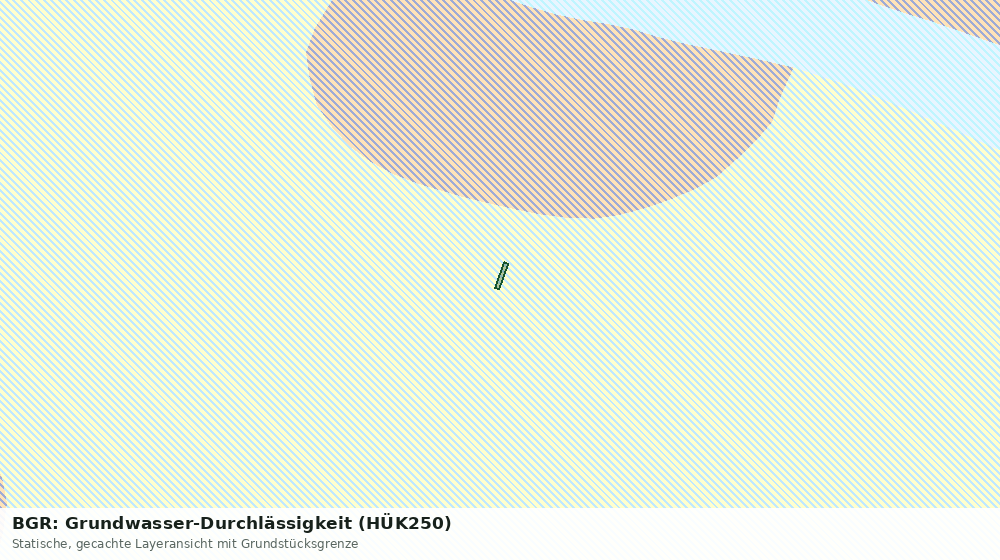 Statische Kartenansicht: BGR: Grundwasser-Durchlässigkeit (HÜK250)