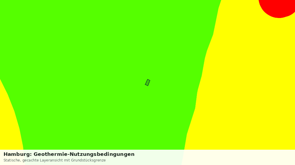 Statische Kartenansicht: Hamburg: Geothermie-Nutzungsbedingungen