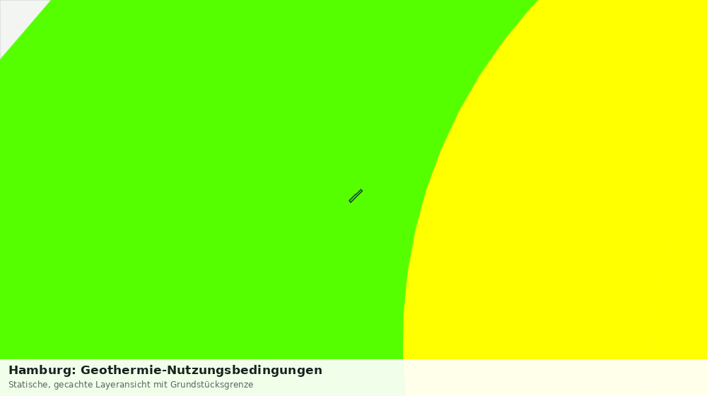 Statische Kartenansicht: Hamburg: Geothermie-Nutzungsbedingungen
