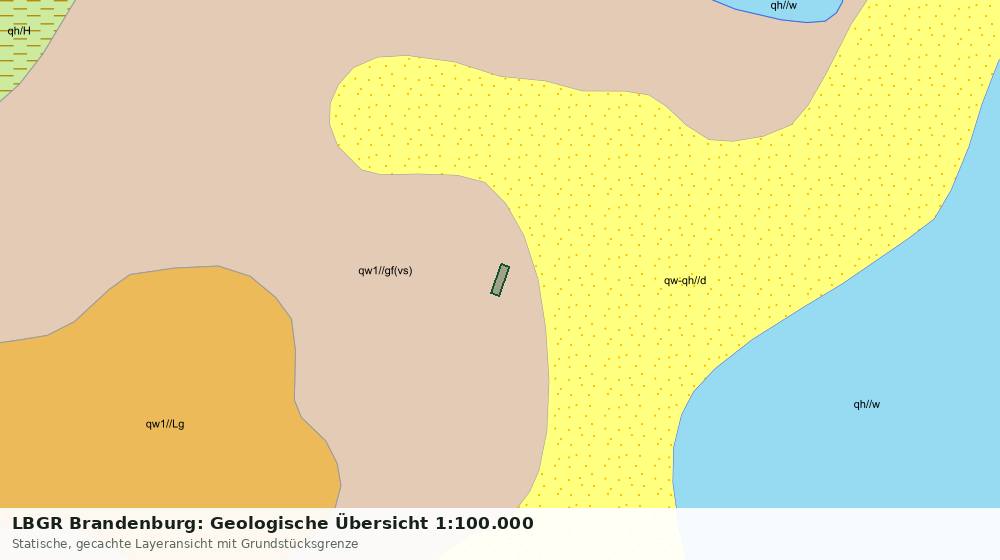 Statische Kartenansicht: LBGR Brandenburg: Geologische Übersicht 1:100.000