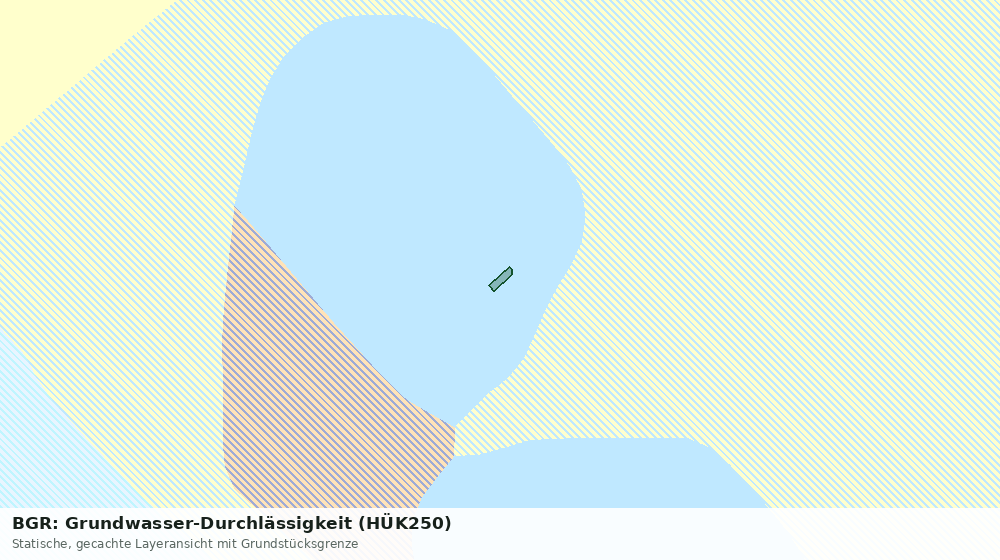 Statische Kartenansicht: BGR: Grundwasser-Durchlässigkeit (HÜK250)