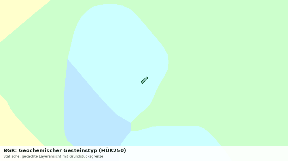 Statische Kartenansicht: BGR: Geochemischer Gesteinstyp (HÜK250)