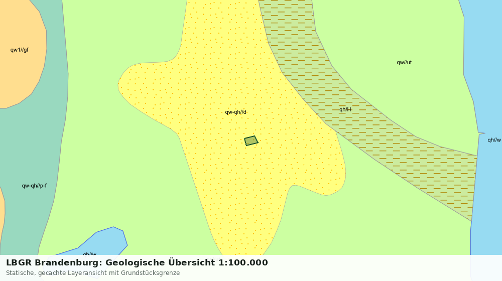 Statische Kartenansicht: LBGR Brandenburg: Geologische Übersicht 1:100.000