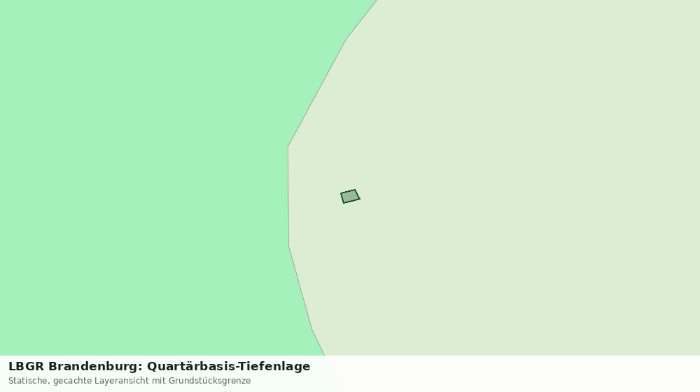 Statische Kartenansicht: LBGR Brandenburg: Quartärbasis-Tiefenlage