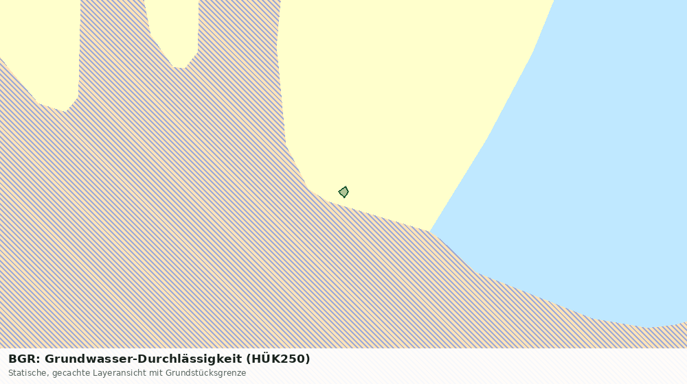 Statische Kartenansicht: BGR: Grundwasser-Durchlässigkeit (HÜK250)