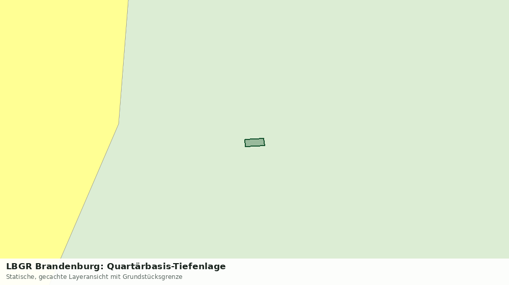 Statische Kartenansicht: LBGR Brandenburg: Quartärbasis-Tiefenlage