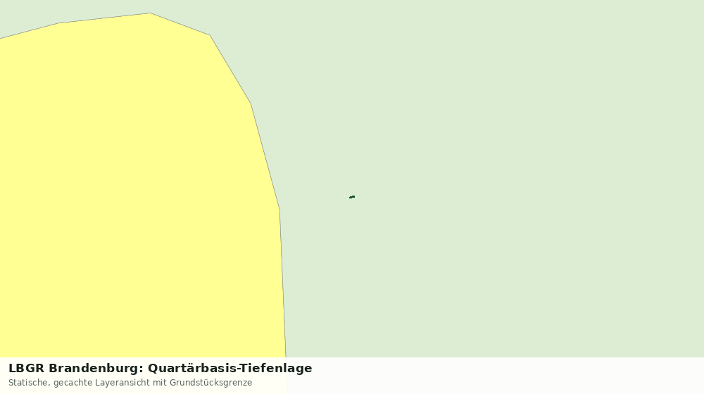 Statische Kartenansicht: LBGR Brandenburg: Quartärbasis-Tiefenlage
