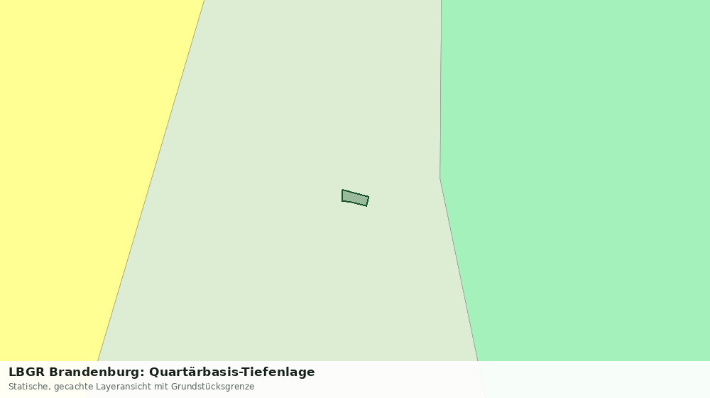 Statische Kartenansicht: LBGR Brandenburg: Quartärbasis-Tiefenlage