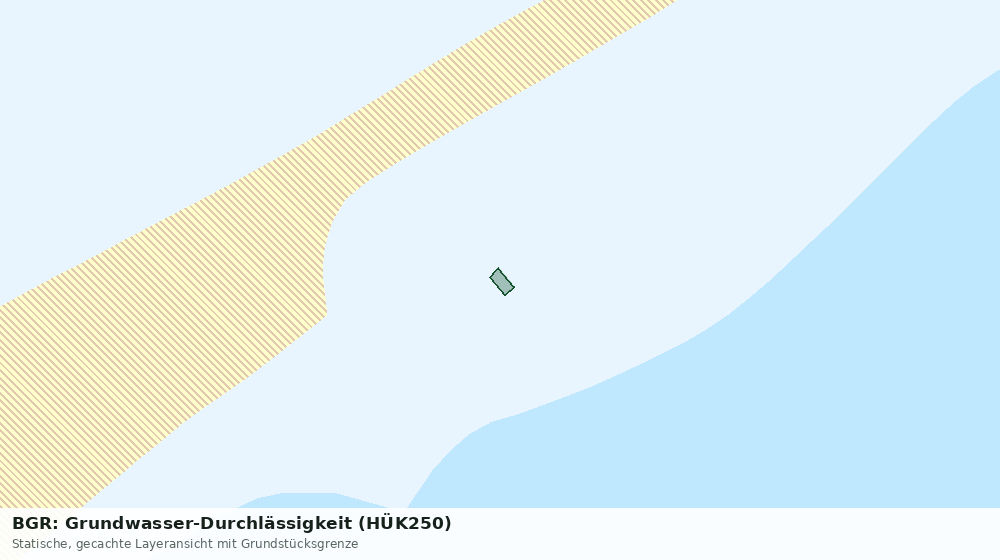 Statische Kartenansicht: BGR: Grundwasser-Durchlässigkeit (HÜK250)