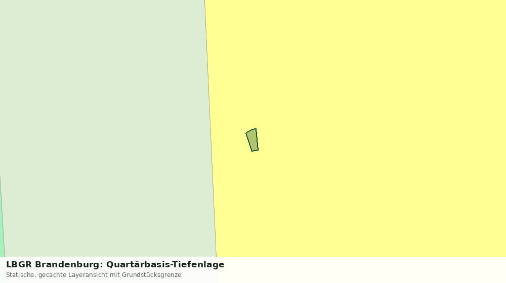 Statische Kartenansicht: LBGR Brandenburg: Quartärbasis-Tiefenlage