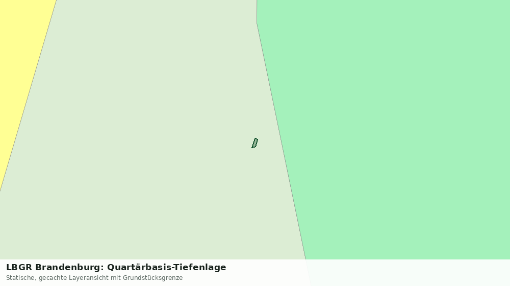 Statische Kartenansicht: LBGR Brandenburg: Quartärbasis-Tiefenlage
