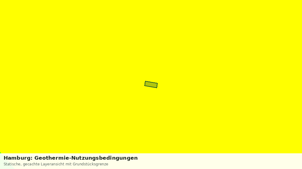 Statische Kartenansicht: Hamburg: Geothermie-Nutzungsbedingungen