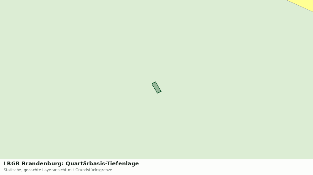 Statische Kartenansicht: LBGR Brandenburg: Quartärbasis-Tiefenlage