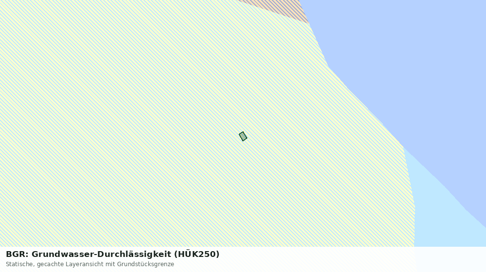 Statische Kartenansicht: BGR: Grundwasser-Durchlässigkeit (HÜK250)