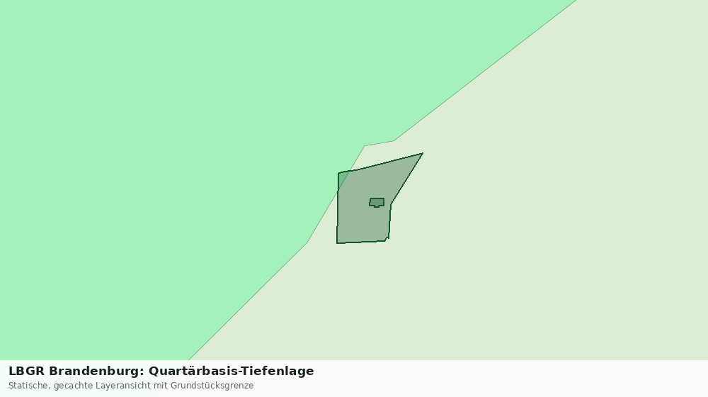 Statische Kartenansicht: LBGR Brandenburg: Quartärbasis-Tiefenlage