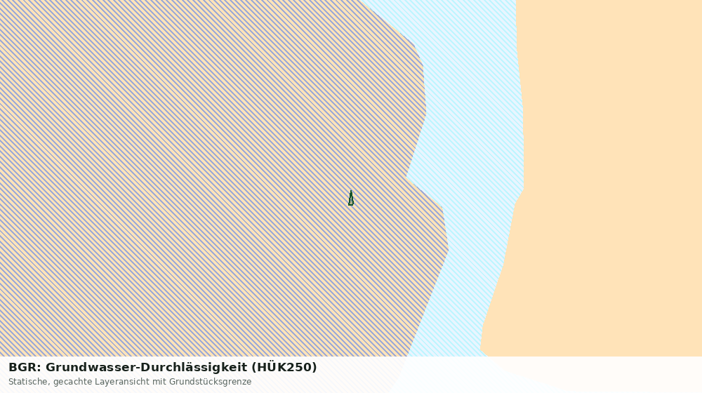 Statische Kartenansicht: BGR: Grundwasser-Durchlässigkeit (HÜK250)