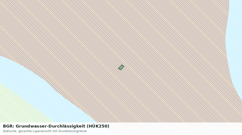 Statische Kartenansicht: BGR: Grundwasser-Durchlässigkeit (HÜK250)