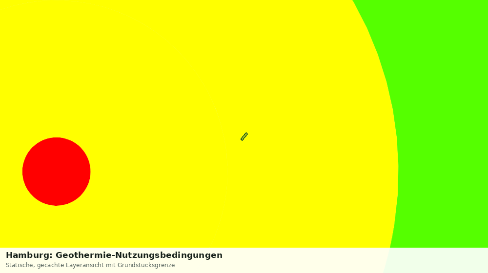 Statische Kartenansicht: Hamburg: Geothermie-Nutzungsbedingungen