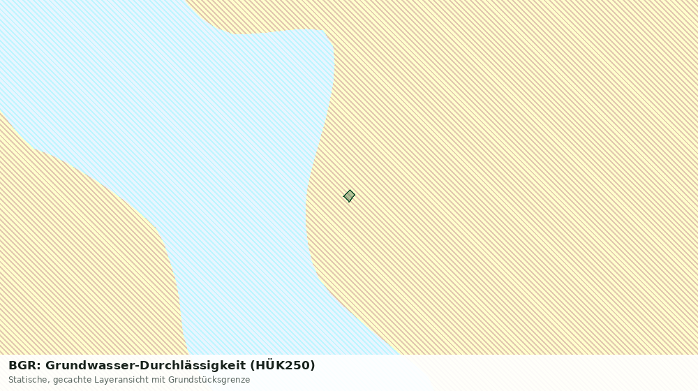 Statische Kartenansicht: BGR: Grundwasser-Durchlässigkeit (HÜK250)