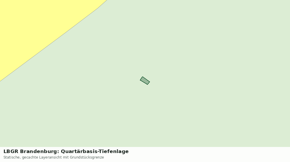 Statische Kartenansicht: LBGR Brandenburg: Quartärbasis-Tiefenlage