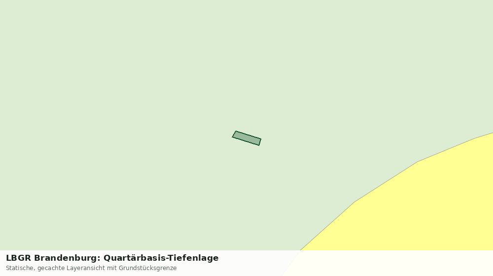 Statische Kartenansicht: LBGR Brandenburg: Quartärbasis-Tiefenlage