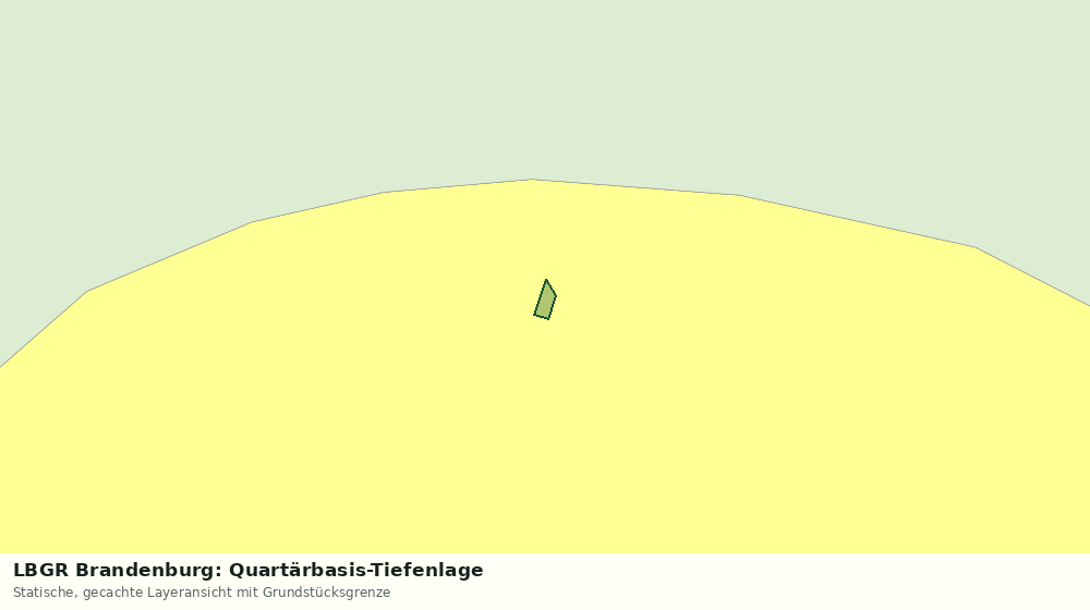 Statische Kartenansicht: LBGR Brandenburg: Quartärbasis-Tiefenlage