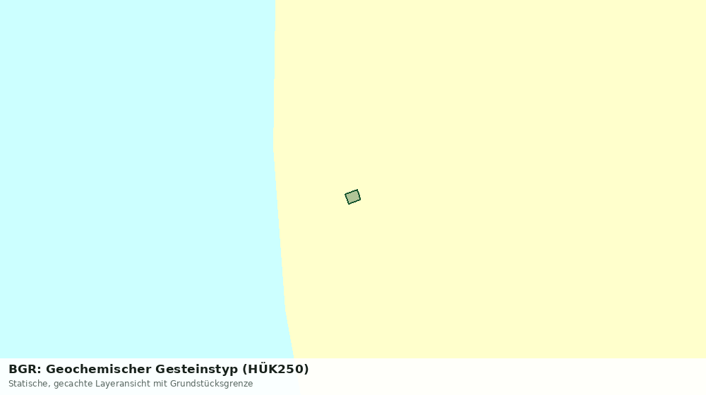 Statische Kartenansicht: BGR: Geochemischer Gesteinstyp (HÜK250)