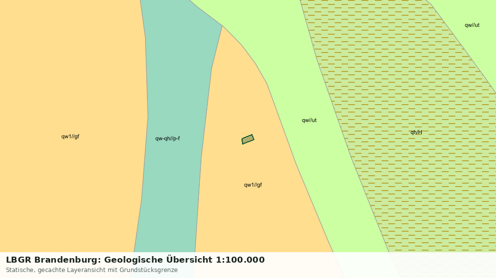 Statische Kartenansicht: LBGR Brandenburg: Geologische Übersicht 1:100.000