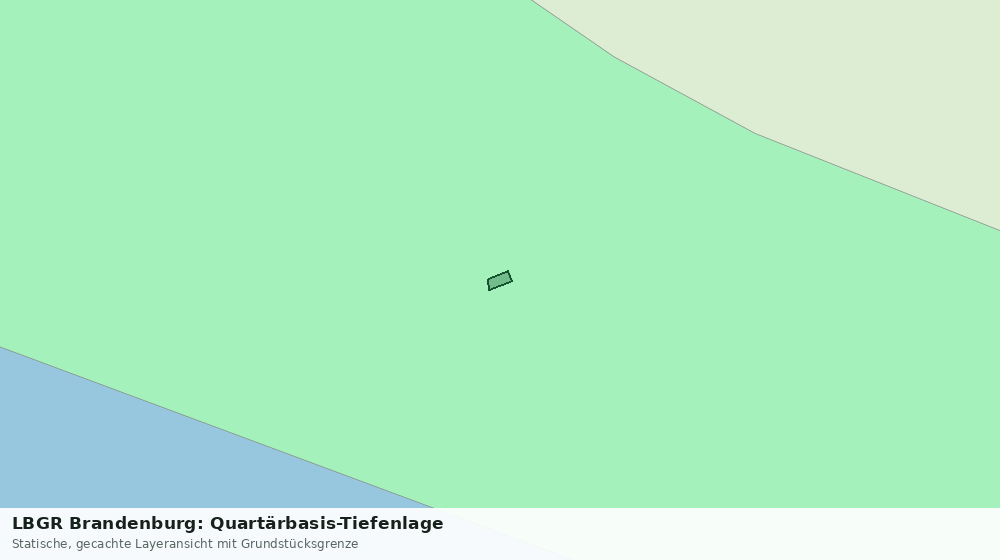 Statische Kartenansicht: LBGR Brandenburg: Quartärbasis-Tiefenlage