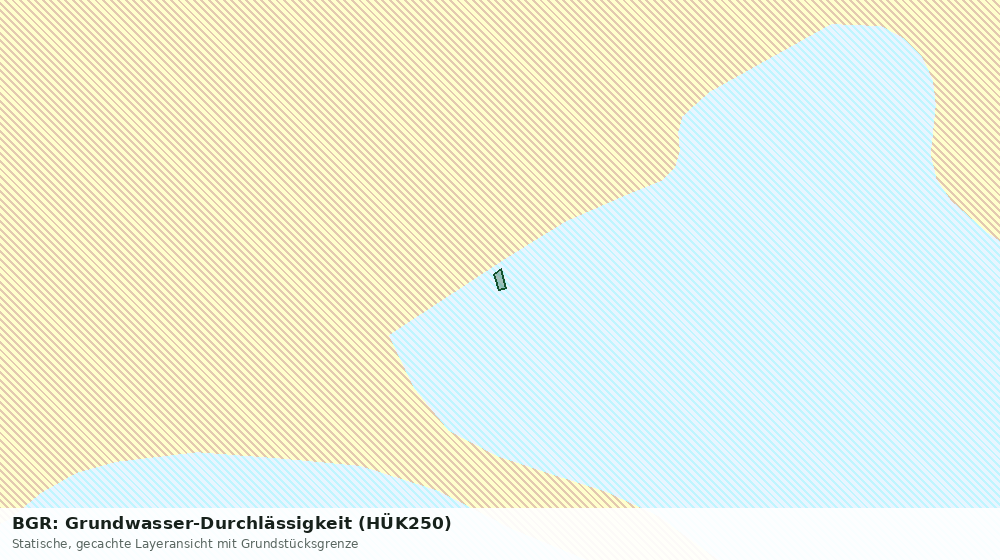 Statische Kartenansicht: BGR: Grundwasser-Durchlässigkeit (HÜK250)