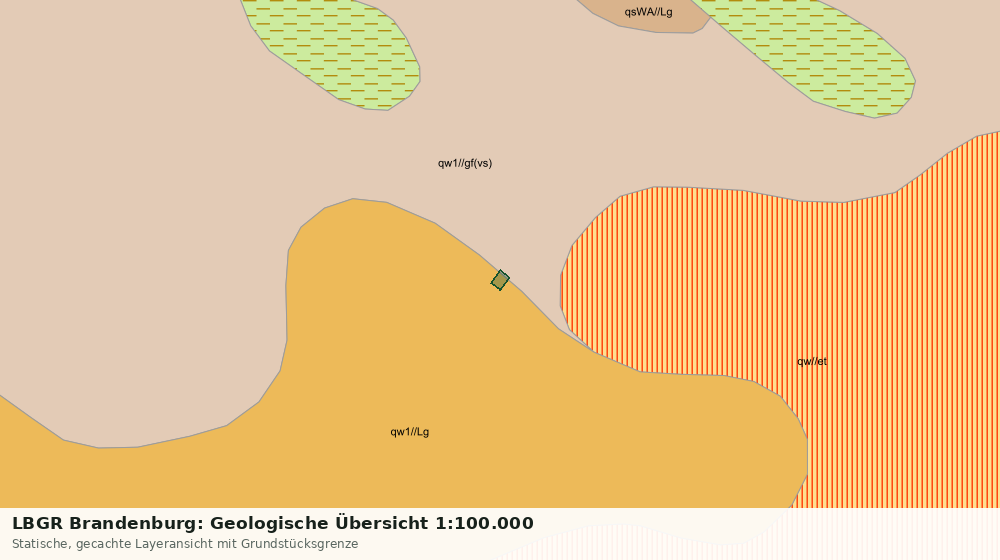 Statische Kartenansicht: LBGR Brandenburg: Geologische Übersicht 1:100.000