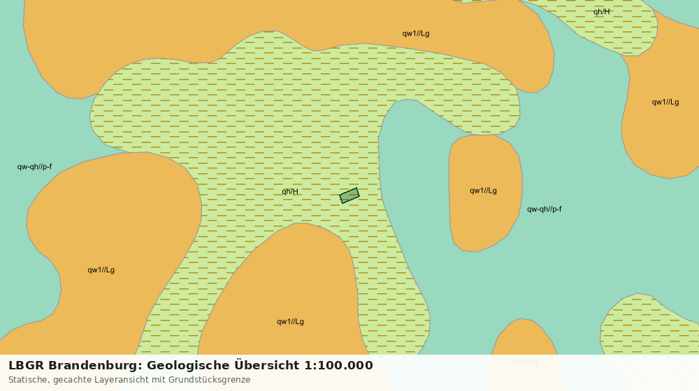 Statische Kartenansicht: LBGR Brandenburg: Geologische Übersicht 1:100.000