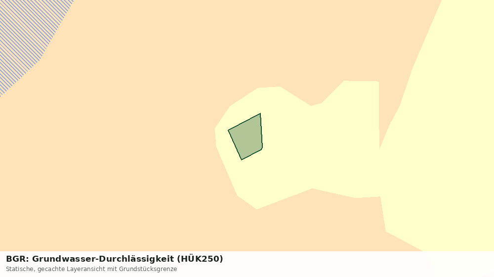 Statische Kartenansicht: BGR: Grundwasser-Durchlässigkeit (HÜK250)