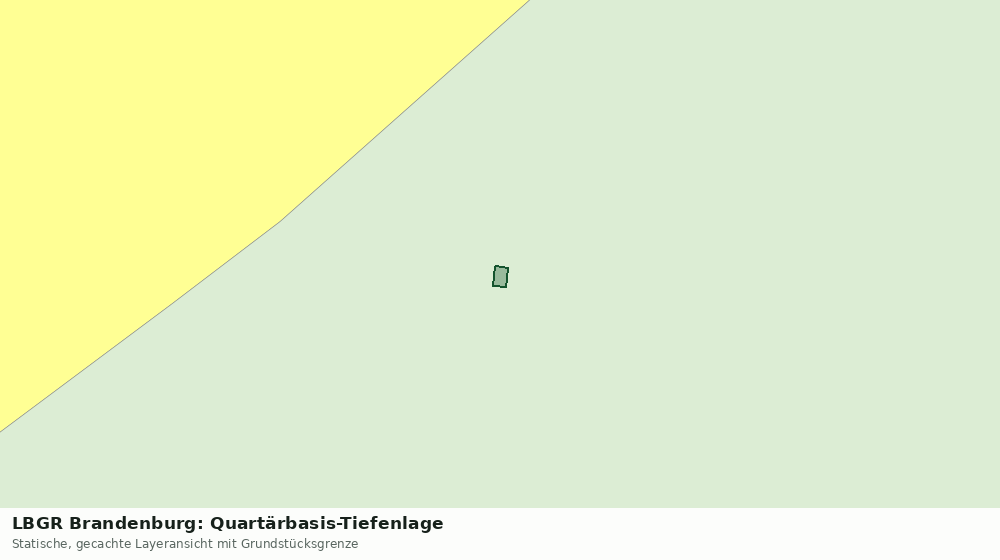 Statische Kartenansicht: LBGR Brandenburg: Quartärbasis-Tiefenlage