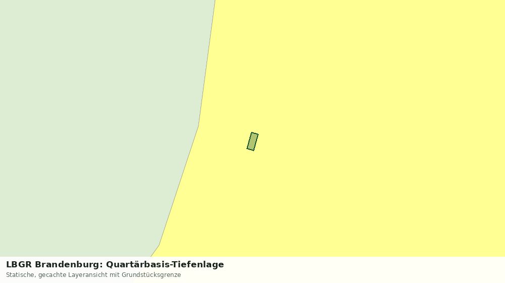 Statische Kartenansicht: LBGR Brandenburg: Quartärbasis-Tiefenlage