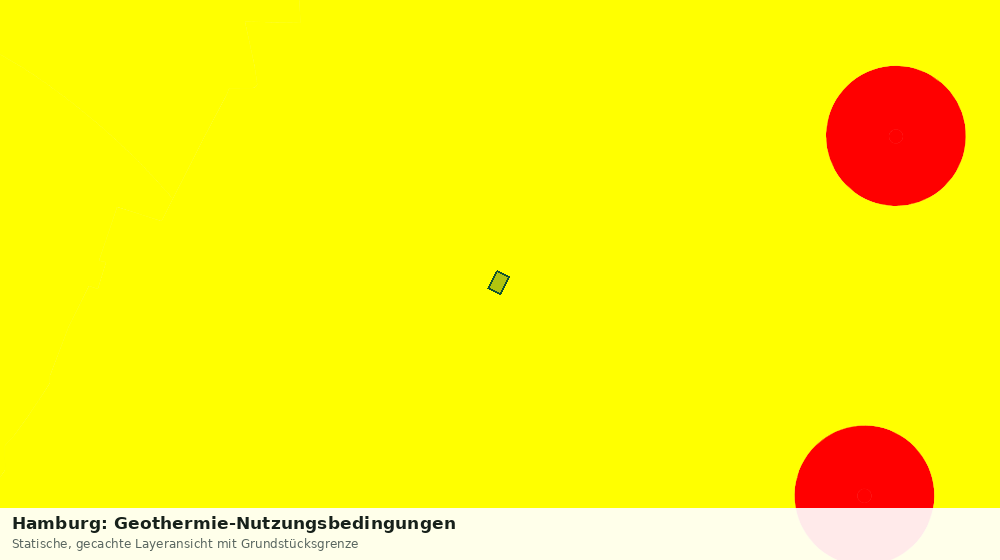 Statische Kartenansicht: Hamburg: Geothermie-Nutzungsbedingungen