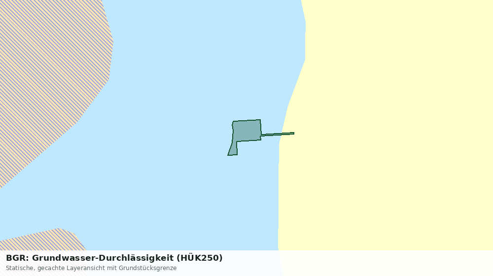 Statische Kartenansicht: BGR: Grundwasser-Durchlässigkeit (HÜK250)