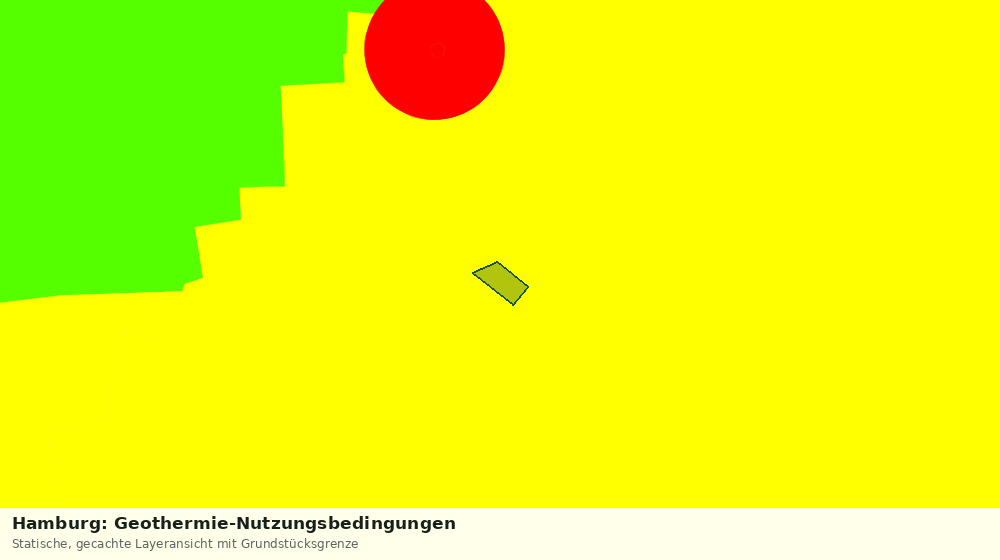 Statische Kartenansicht: Hamburg: Geothermie-Nutzungsbedingungen