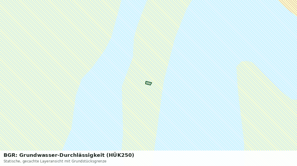 Statische Kartenansicht: BGR: Grundwasser-Durchlässigkeit (HÜK250)