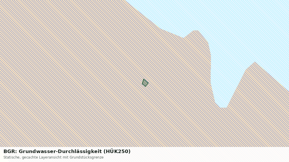 Statische Kartenansicht: BGR: Grundwasser-Durchlässigkeit (HÜK250)