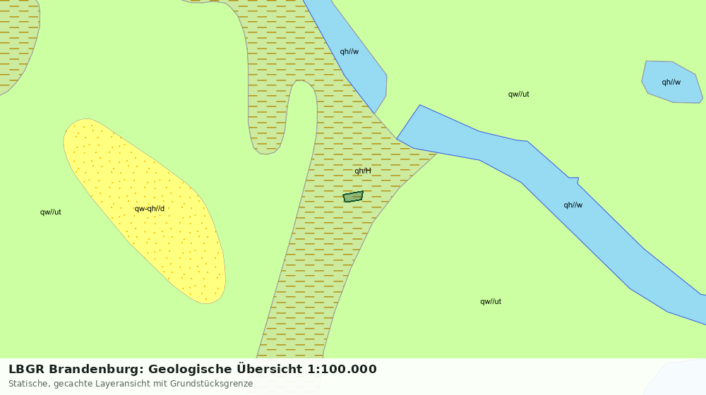 Statische Kartenansicht: LBGR Brandenburg: Geologische Übersicht 1:100.000